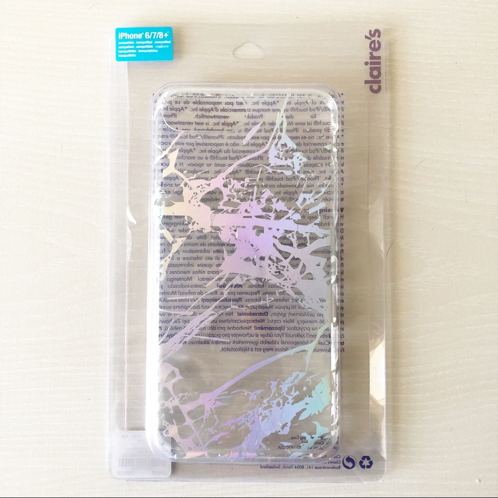 Claire’s Holographic Splatter Phone Case